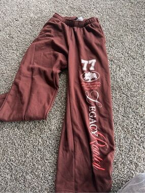 Maroon 'Legacy Rocketed' Graphic Sweatpants